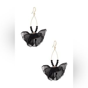 UNUSED SHASHI Blomma Earrings in Black
